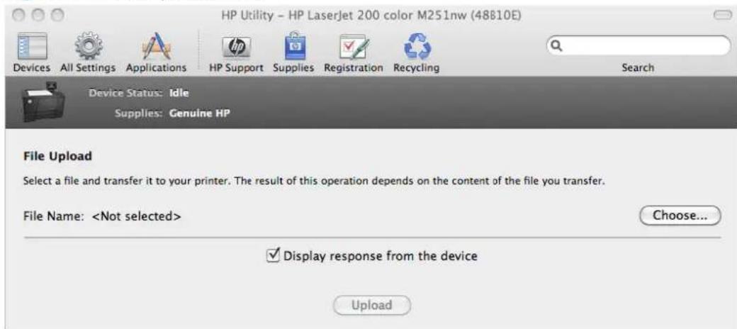 HP LaserJet Pro 200 Color Printer M251N - File Upload - 1