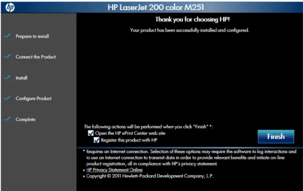 HP LaserJet Pro 200 Color Printer M251N - Use the Recommended installation with HP Smart Install or the CD - 16