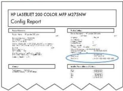 HP LaserJet Pro 200 Color Printer M251N - Print a configuration page on a LCD control panel - 1