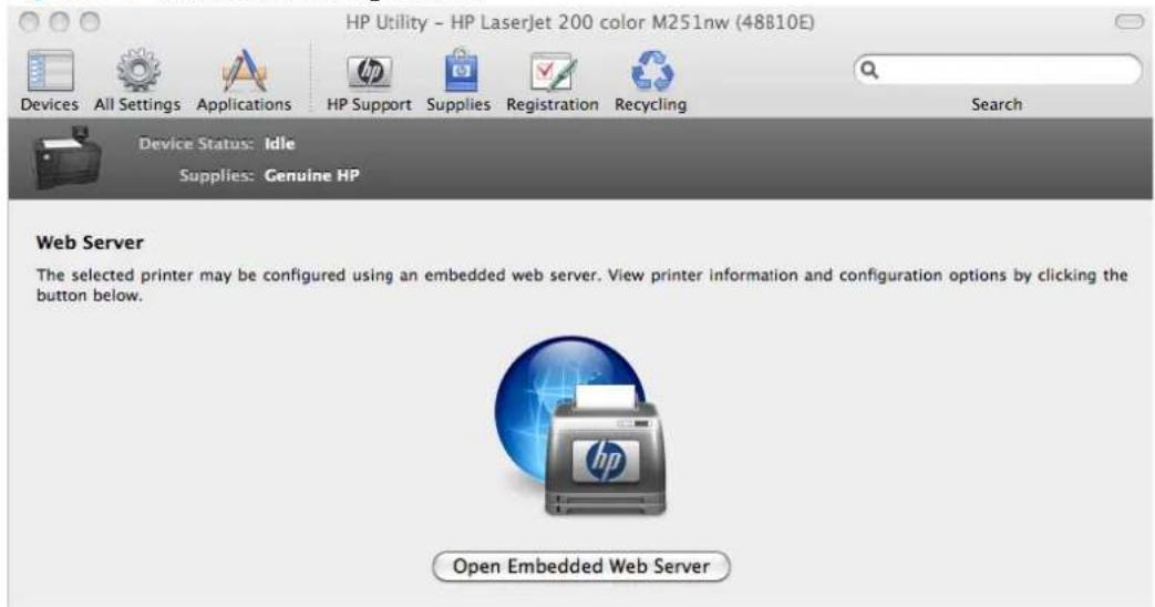 HP LaserJet Pro 200 Color Printer M251N - Additional Settings - 1