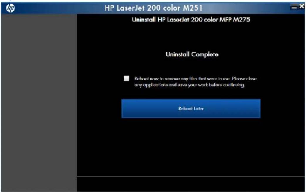 HP LaserJet Pro 200 Color Printer M251N - Use the software CD to remove the product software - 5
