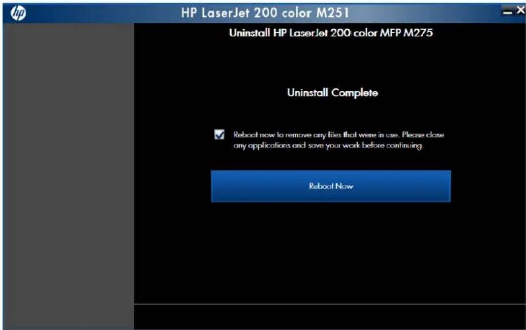 HP LaserJet Pro 200 Color Printer M251N - Use the HP Uninstall utility to remove the product software - 2