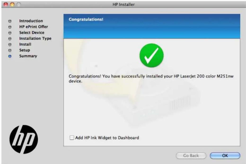 HP LaserJet Pro 200 Color Printer M251N - Detailed Mac installation - 15