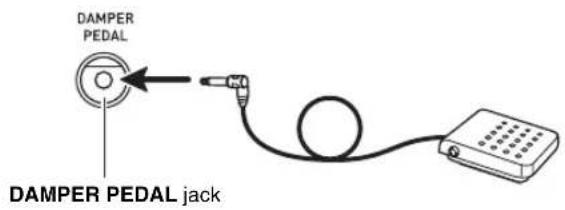 CASIO CDP-120 - Connecting a Pedal Unit - 1