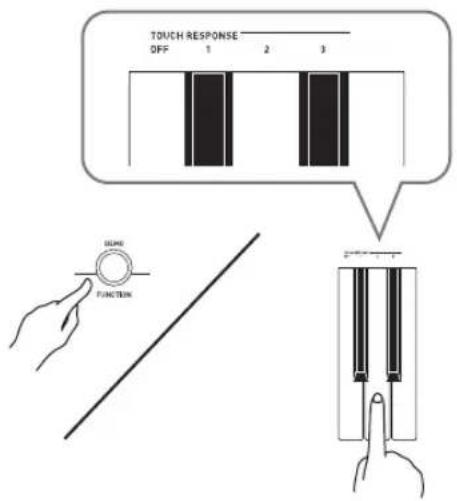 CASIO CDP-120 - Changing Touch Response Sensitivity - 1