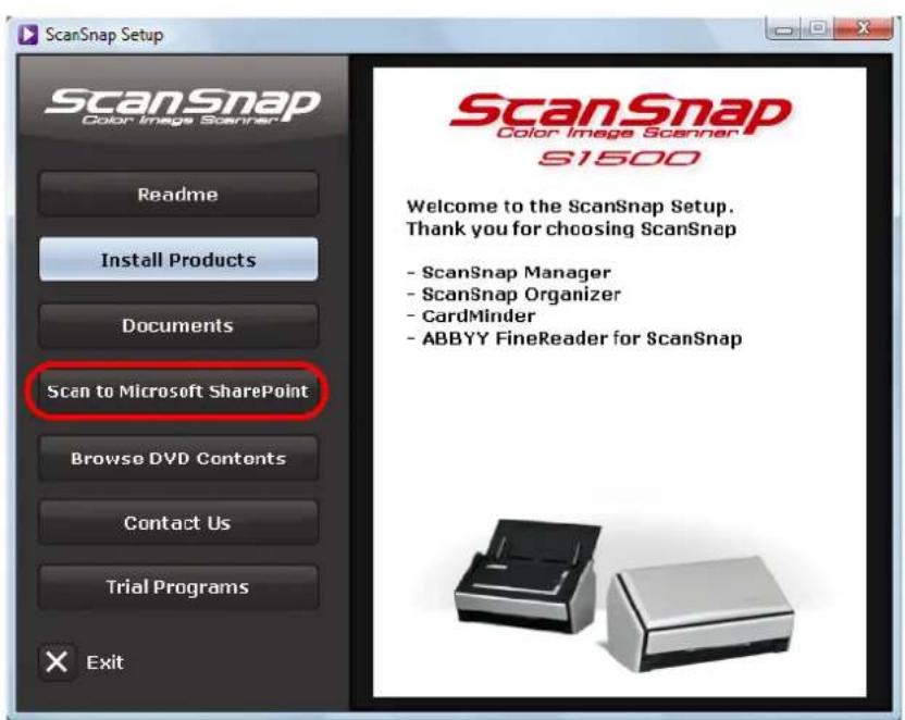 FUJITSU ScanSnap S1500M - ■ Installing Scan to Microsoft SharePoint - 3