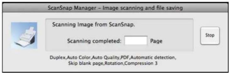 FUJITSU ScanSnap S1500M - Press the [Scan] button on the ScanSnap. - 3