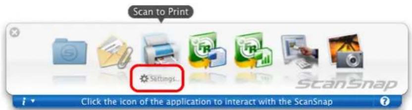 FUJITSU ScanSnap S1500M - Change settings for the [Scan to Print] action (If you do not want to change settings, go to Step 4.). - 1