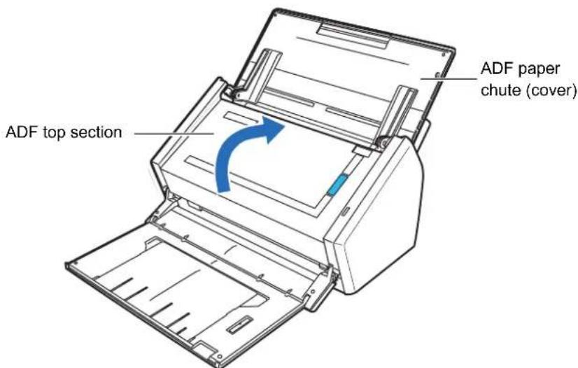 FUJITSU ScanSnap S1500M - Close the ADF top section. - 1