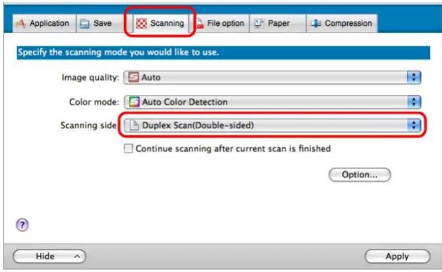 FUJITSU ScanSnap S1500M - Select [Automatic detection] in the [Paper size] pop-up menu on the [Paper] tab. - 2