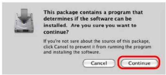 FUJITSU ScanSnap S1500M - Click the [Continue] button. - 1