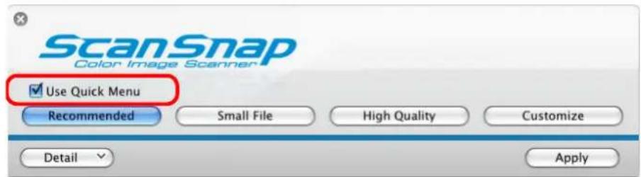 FUJITSU ScanSnap S1500M - ■ Using the Quick Menu - 4