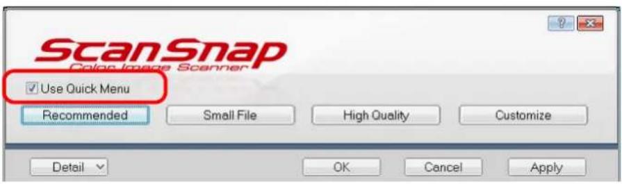 FUJITSU ScanSnap S1500M - ■ Using the Quick Menu - 4