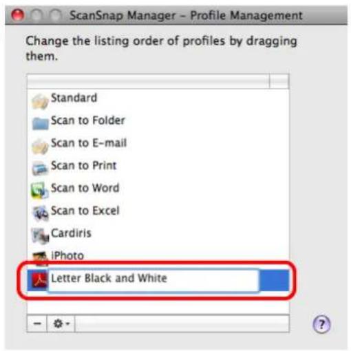 FUJITSU ScanSnap S1500M - Type in a new name. - 1