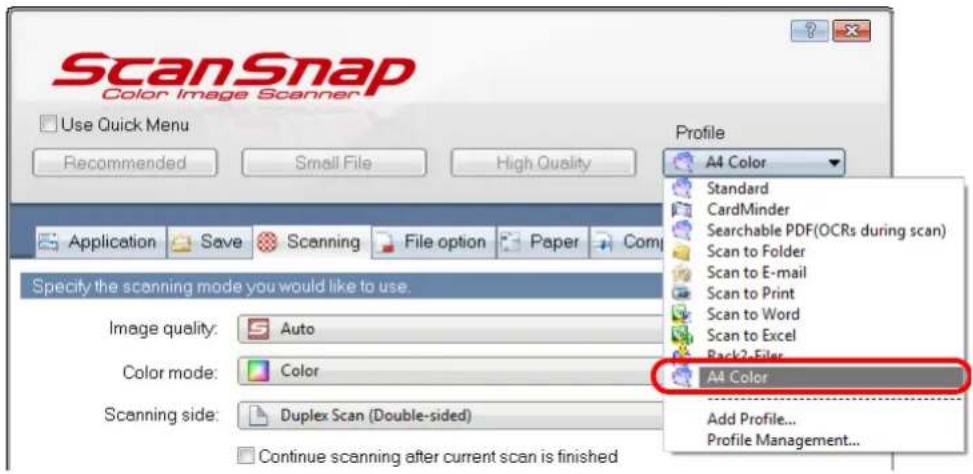 FUJITSU ScanSnap S1500M - Type in a profile name, and then click the [OK] button. - 2