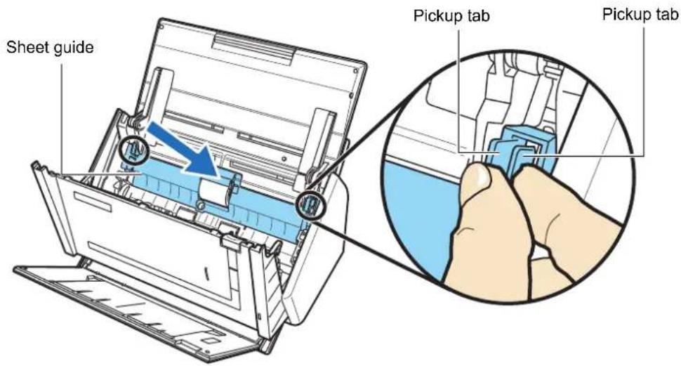 FUJITSU ScanSnap S1500M - Attach the sheet guide to the ScanSnap. - 1
