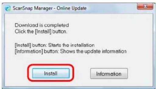 FUJITSU ScanSnap S1500M - Click the [Install] button. - 1