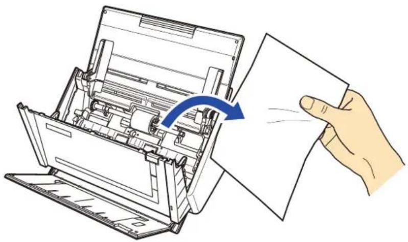 FUJITSU ScanSnap S1500M - Remove the jammed document. - 1