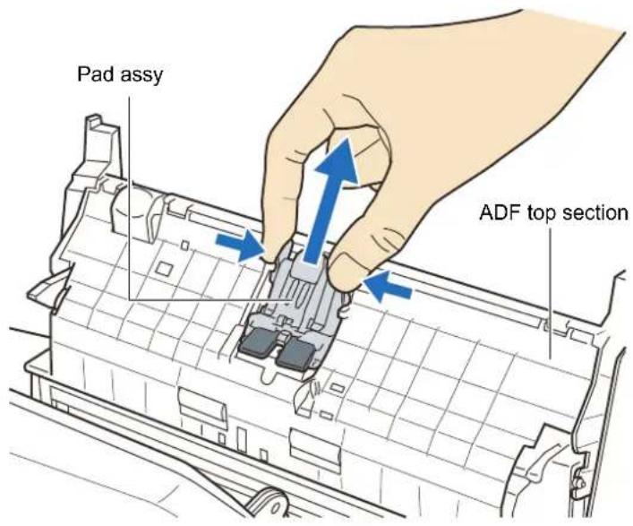 FUJITSU ScanSnap S1500M - Replacing the Pad Assy - 2