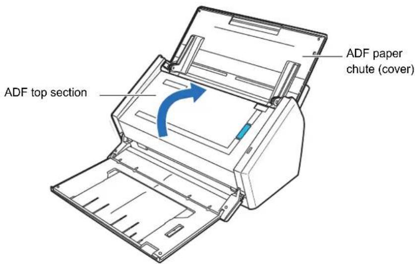 FUJITSU ScanSnap S1500M - Close the ADF top section. - 1