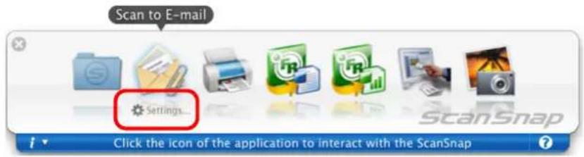 FUJITSU ScanSnap S1500M - Change settings for the [Scan to E-mail] action (If you do not want to change settings, go to Step 4.). - 1