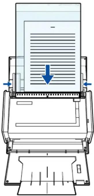 FUJITSU ScanSnap S1500M - Load the Carrier Sheet into the ScanSnap. - 1
