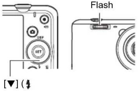 CASIO Exilim EX-ZS30 - Use [◀] and [▶] to select the flash setting you want and then press [SET]. - 1