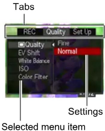 CASIO Exilim EX-ZS30 - ■ Example REC Menu Screen Operation - 2