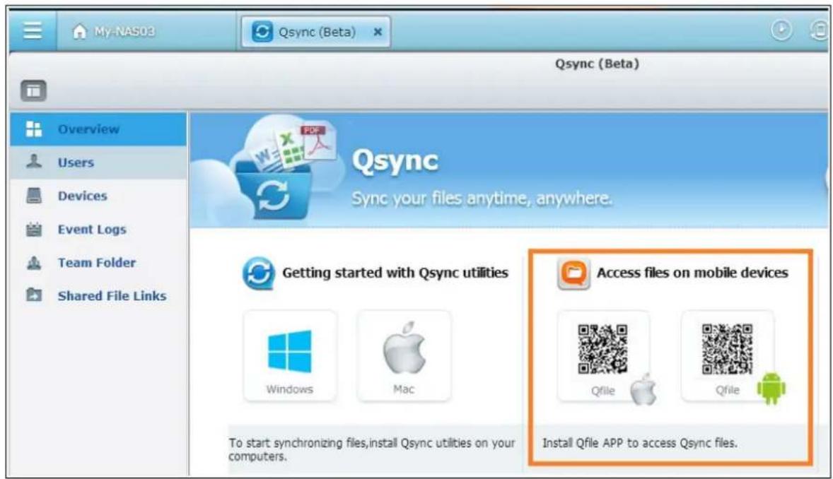 QNAP TS-419P II - Synchronize photos and videos automatically - 1