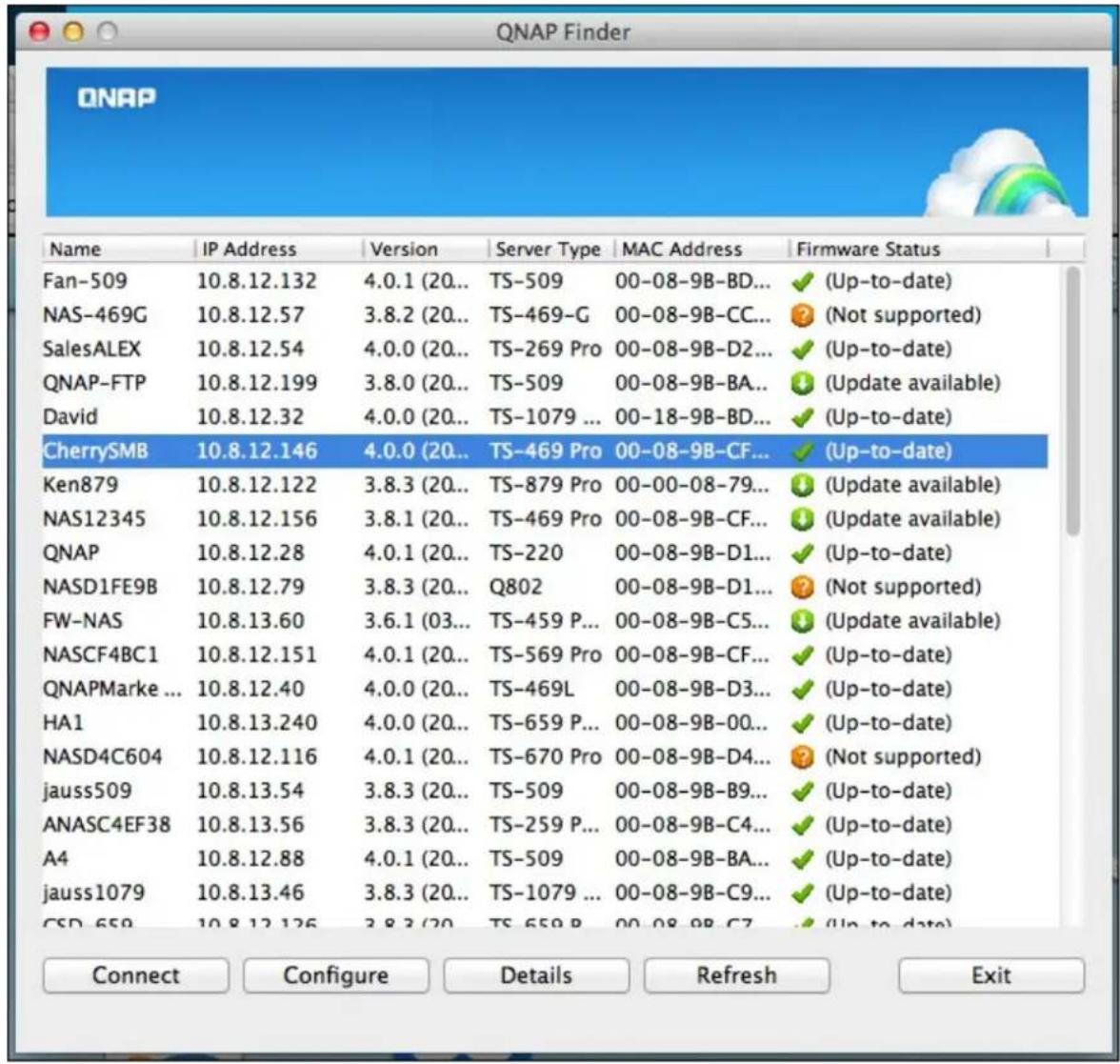 QNAP TS-419P II - Launch the QNAP Qfinder from your desktop. - 11