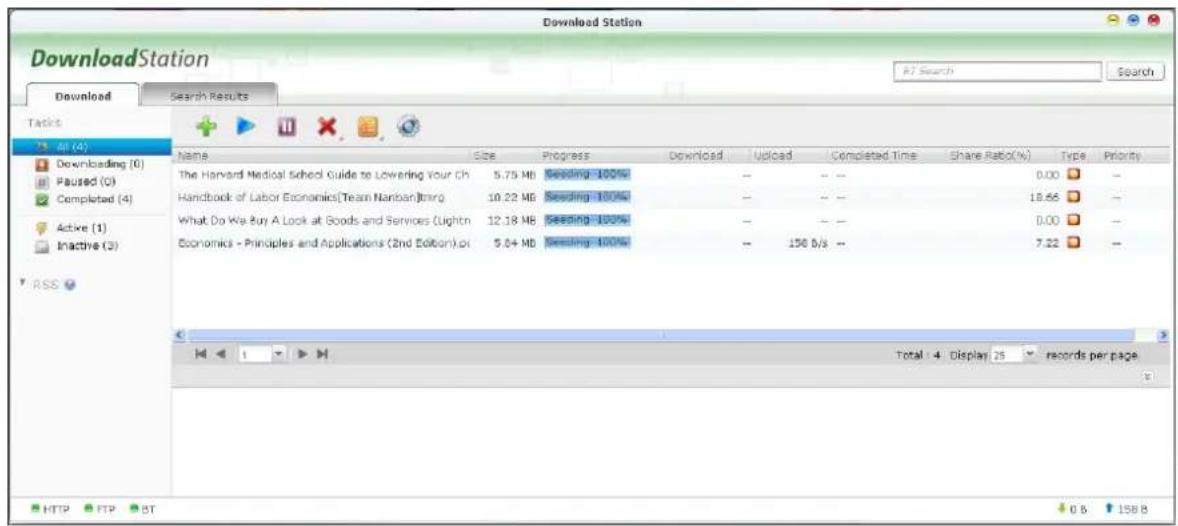 QNAP TS-419P II - Download Station Login - 1