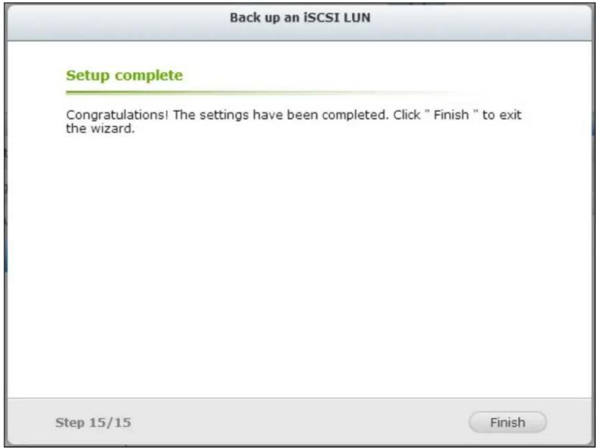 QNAP TS-419P II - Back up an iSC SI LUN - 7