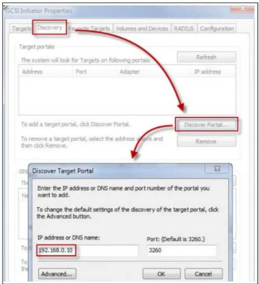 QNAP TS-419P II - ISCSI initiator on Windows: - 1
