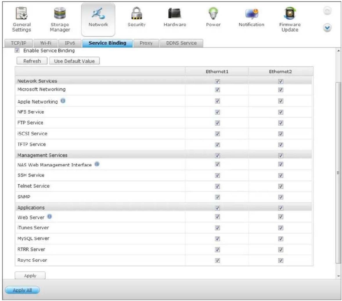 QNAP TS-419P II - Service Binding - 2