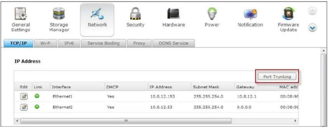QNAP TS-419P II - (iv) Port Trunking - 1