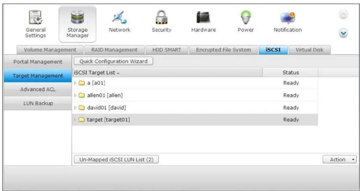 QNAP TS-419P II - Create iSCSI targets - 6