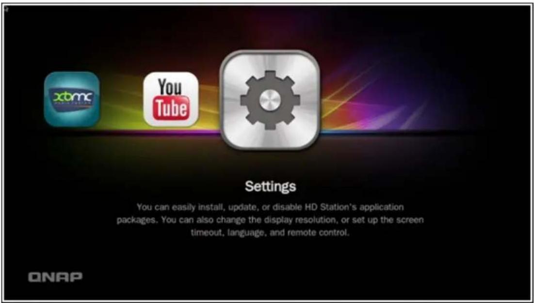 QNAP TS-419P II - Configuring settings of the HD Station - 1
