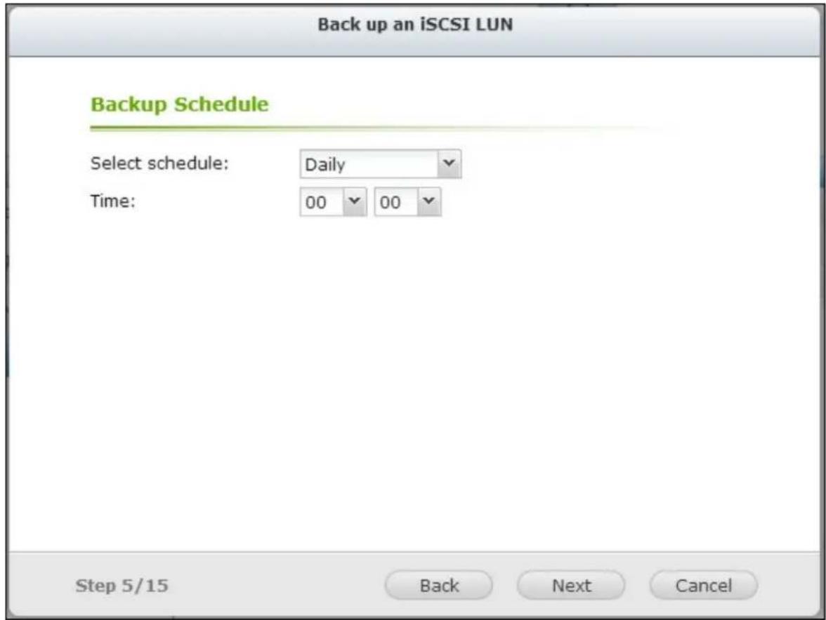 QNAP TS-419P II - Back up an iSC SI LUN - 5