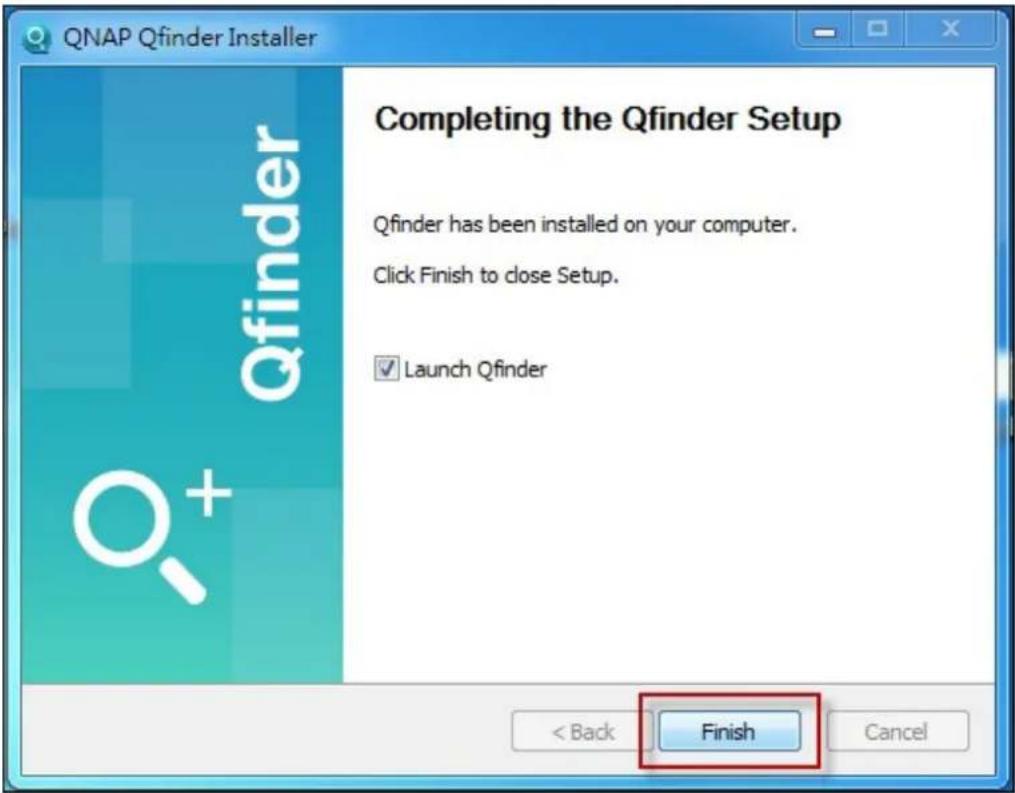 QNAP TS-419P II - Click "Finish". - 1
