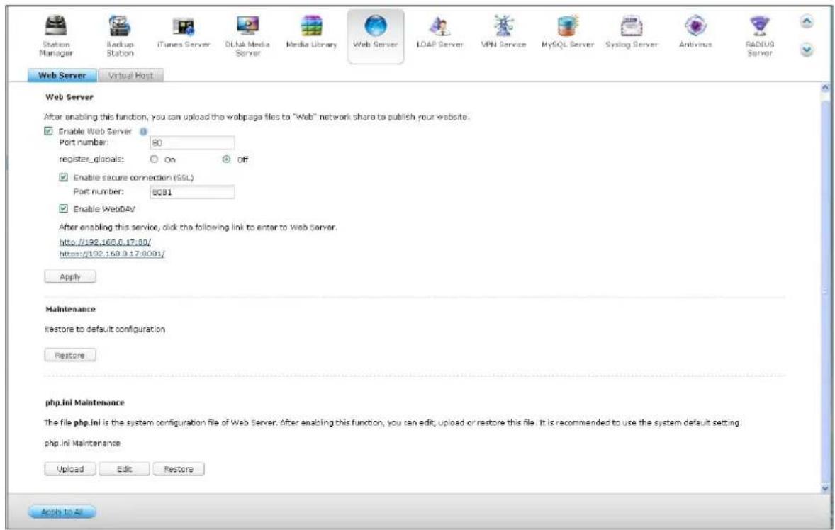 QNAP TS-419P II - Web Server - 1