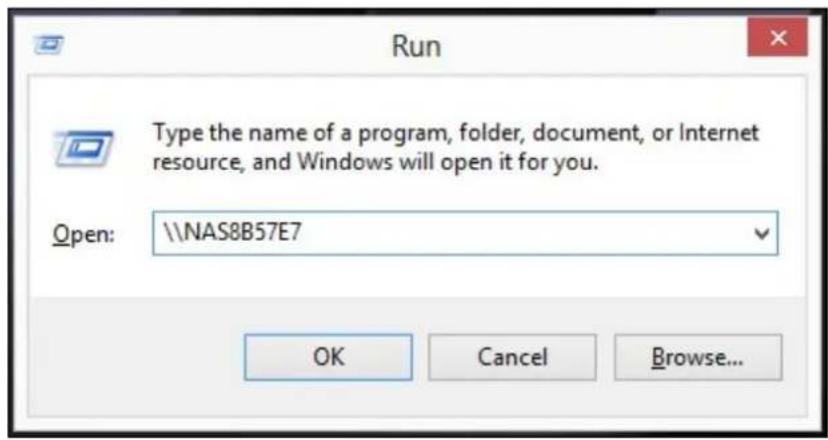 QNAP TS-419P II - Connect to the shared folders of the NAS by using My Network Places or Run - 1