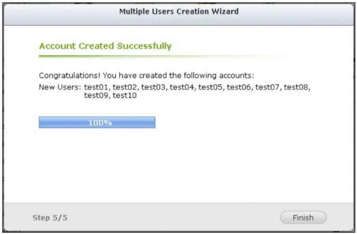 QNAP TS-419P II - Create Multiple Users - 6