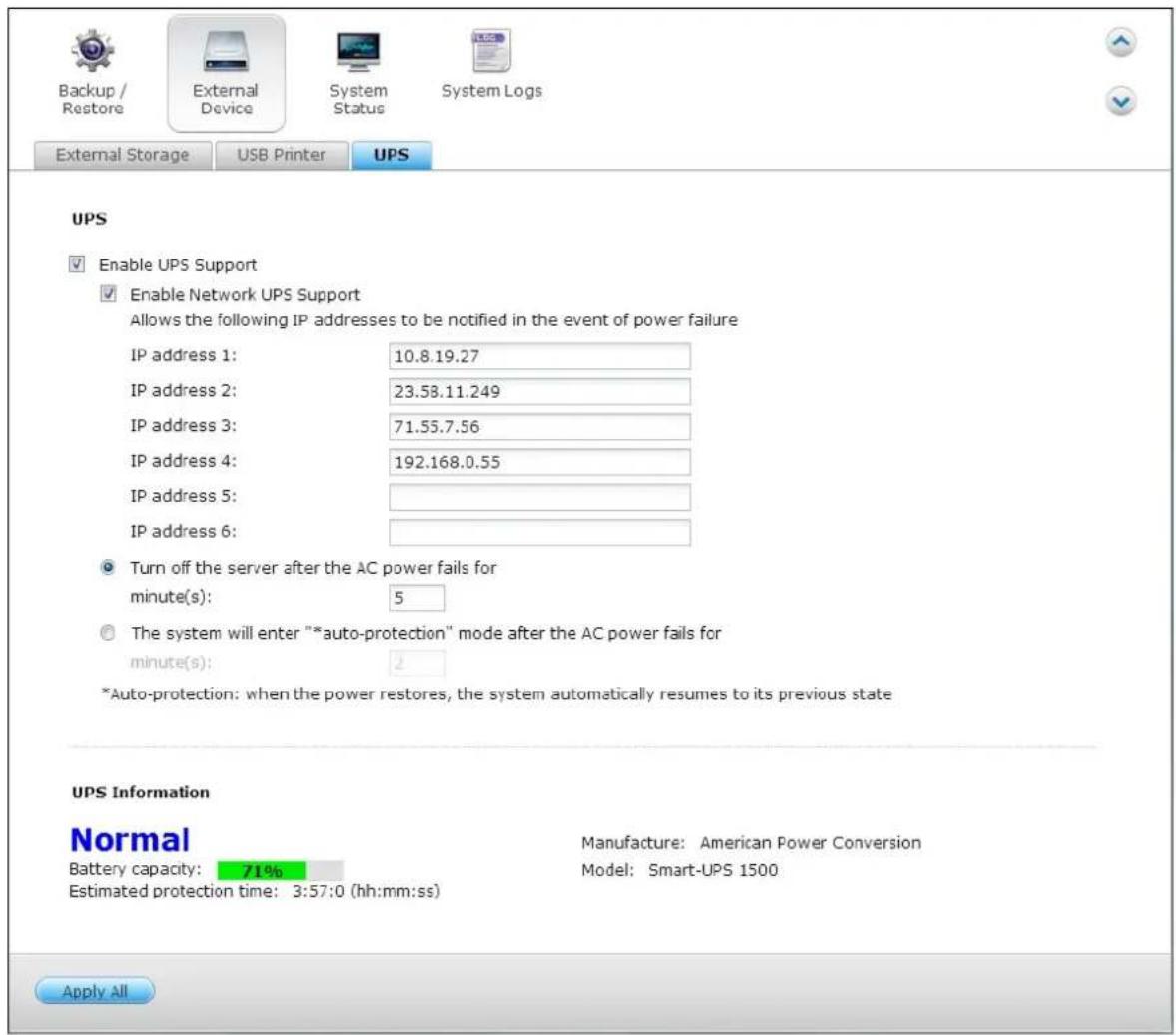 QNAP TS-419P II - Network master mode - 1