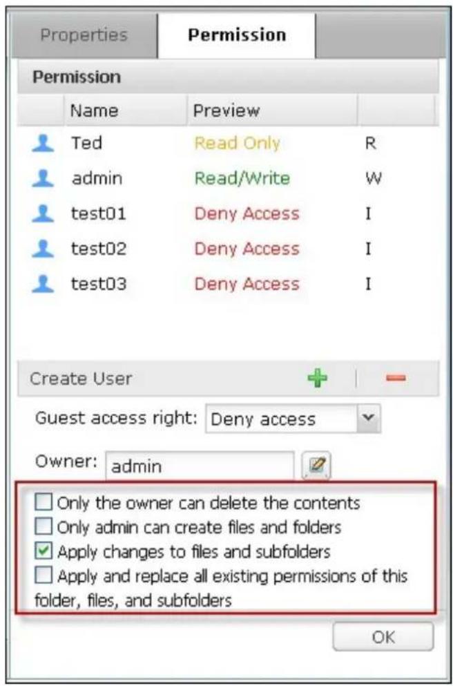 QNAP TS-419P II - Set file/folder level permission - 8
