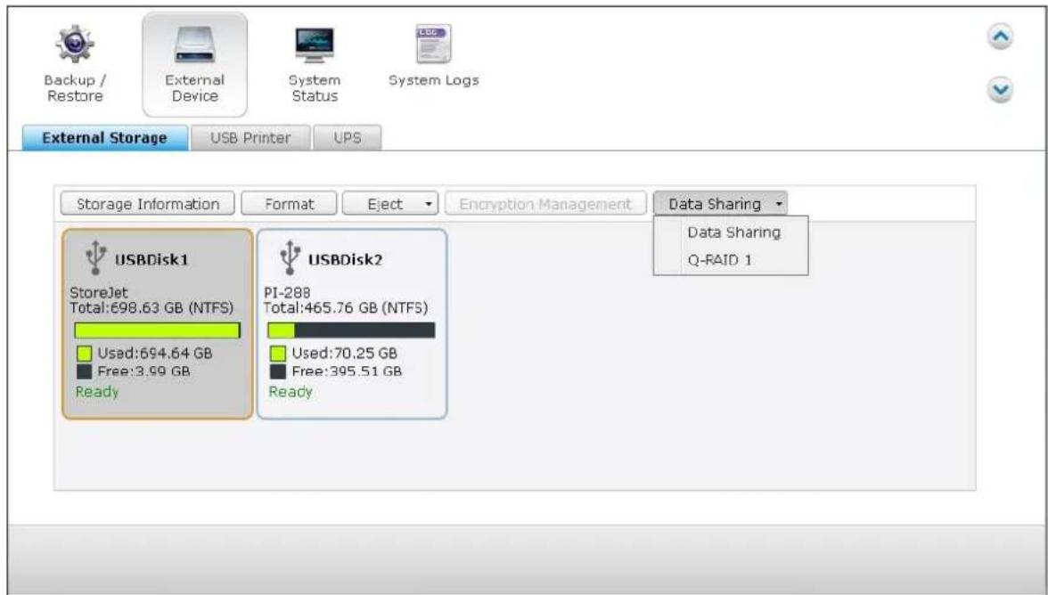 QNAP TS-419P II - Data Sharing - 1