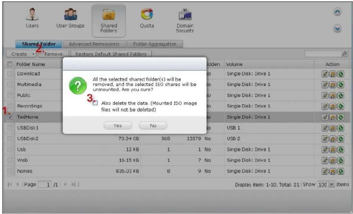 QNAP TS-419P II - Shared Folders - 9