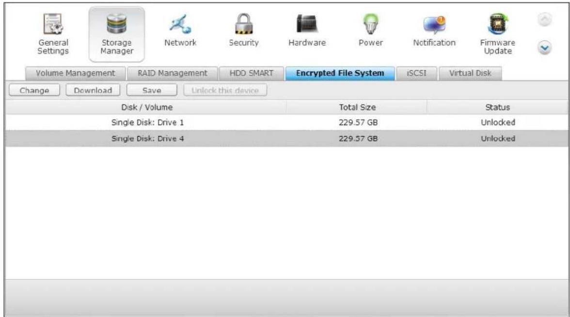 QNAP TS-419P II - Unlock a disk volum e m anually - 5