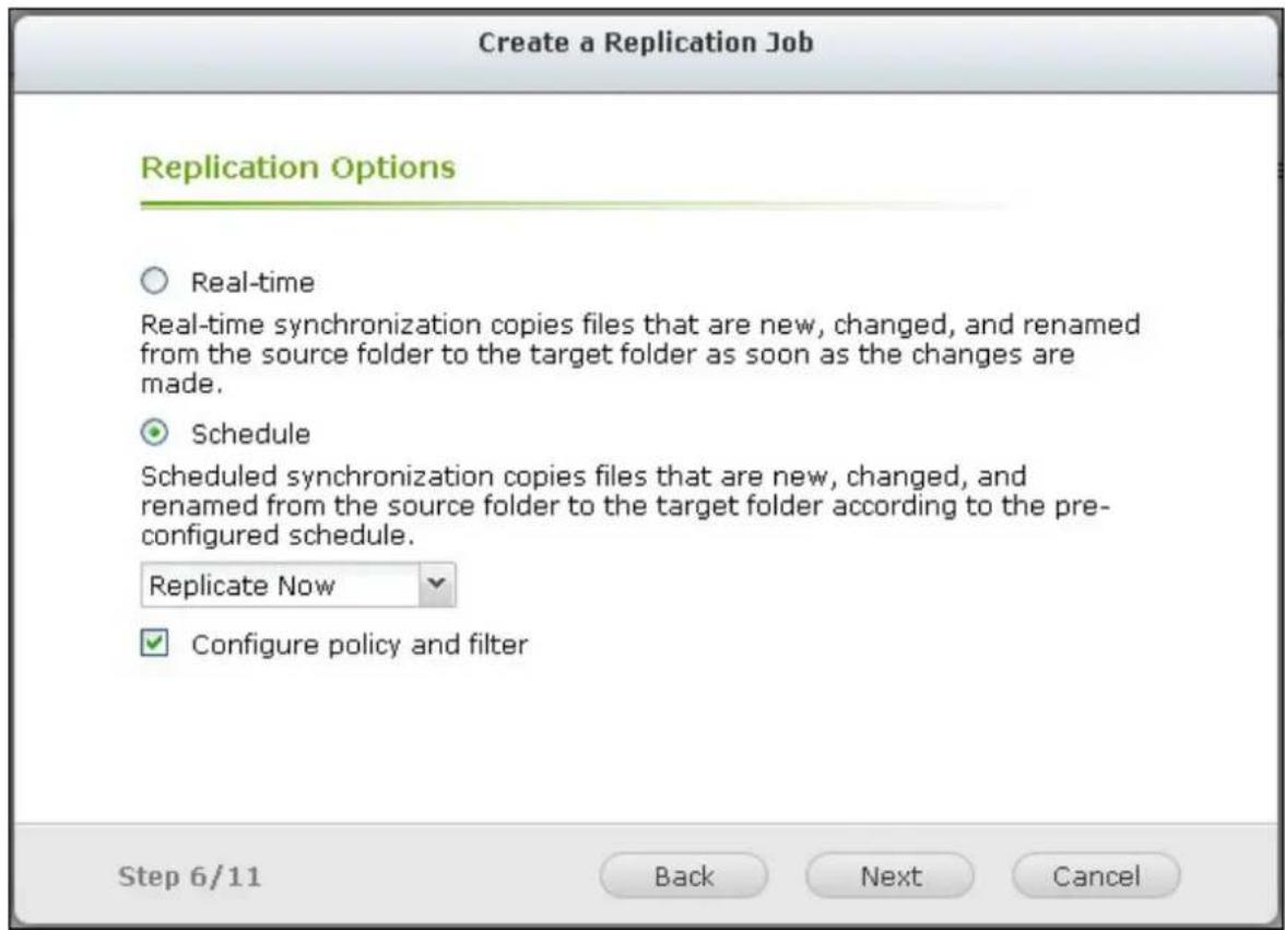 QNAP TS-419P II - Remote replication to NAS with RTRR service - 4
