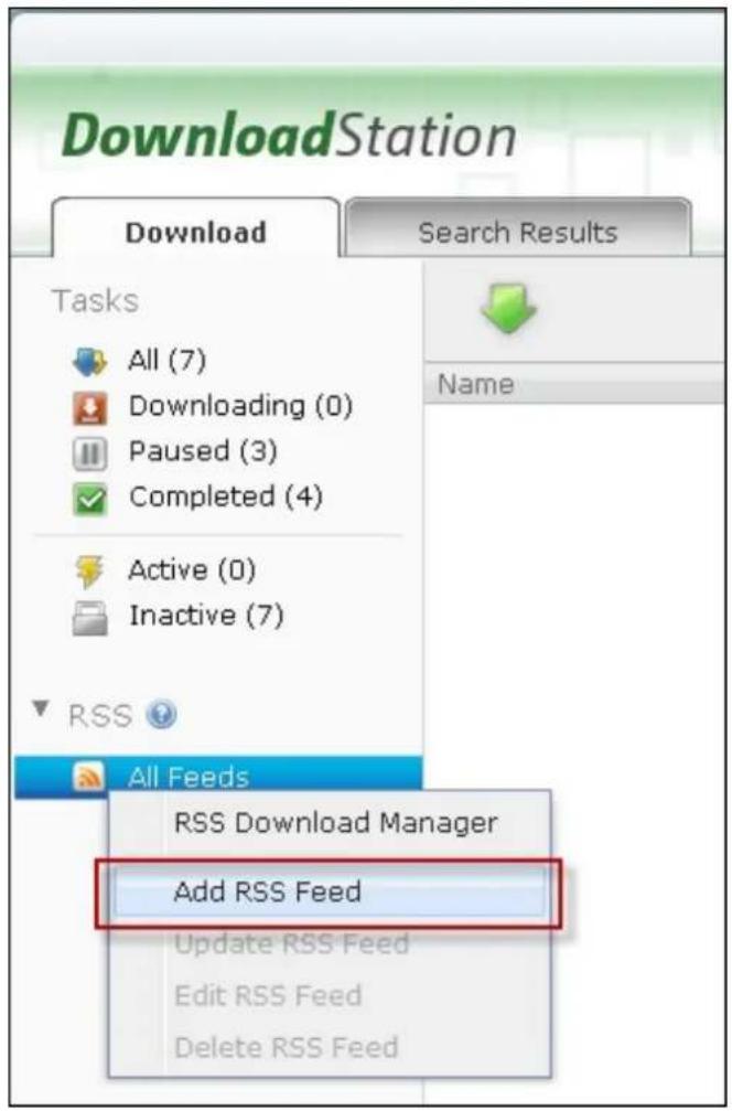 QNAP TS-419P II - RSS Feed - 1