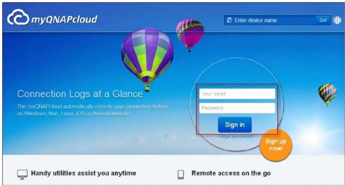 QNAP TS-419P II - Manage and configure your myQNAPcloud account - 2